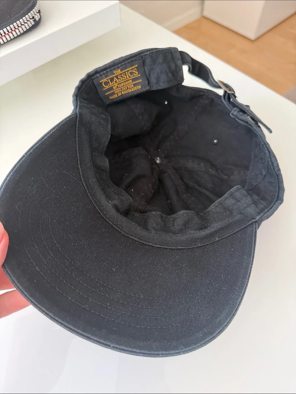 Women’s “allegedly” Black Baseball Cap with Pink Embroidery giggly squad